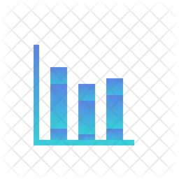 Stacked Bar Chart  Icon