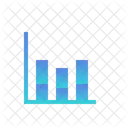 Data Analytics Report Stacked Bar Chart Icon