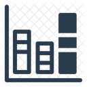 Stacked Bar Chart Comparison Categories Icon