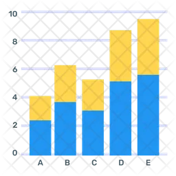 Stacked Bar Graph  Icon