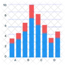 Stacked Bar Graph Icon