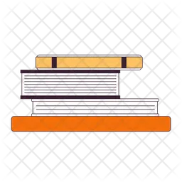 Stacked books textbooks  Icon