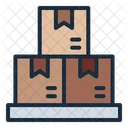 Stacked Boxes Package Storage Icon