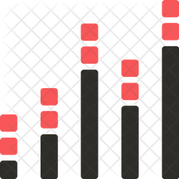 Stacked Column Chart Icon - Download in Flat Style