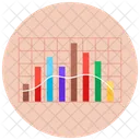 Stacked Column Chart Statistics Infographic Icon