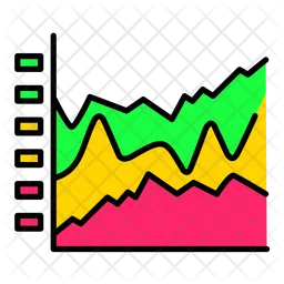Stacked Graph  Icon