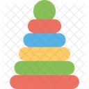 Stacking Toy Colorful Icon
