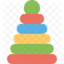 Stacking Toy Colorful Icon