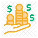 Stacks Gold Coins Icon