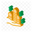 Stacks Gold Coins Icon