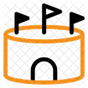 Arena Veranstaltungsort Gebaude Symbol