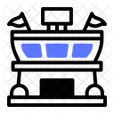 Stadium Football Field Building Icon