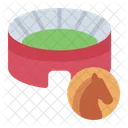 Stadium Horse Sport Icon