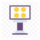 Stadium Light Arena Lamp Icon