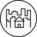 Stadt Gebaude Haus Symbol