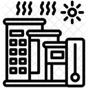 Stadt Temperatur Klima Ícone