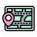 Stadtplan Stadt Lage Symbol