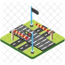 Stadtstrasse Route Autobahn Symbol