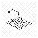 Bau Prozess Bezirk Symbol