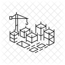 Bau Prozess Bezirk Symbol