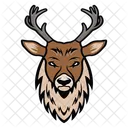 Stag Mascot Stag Face Cervidae Face Icon