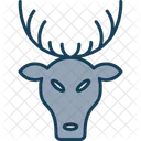 Stag Stag Head Dear Animal Reindeer Wildlife Head Mammal Beetle 아이콘