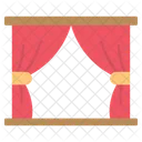 Stage Window Curtains Icon