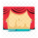 Stage Drapes Stage Curtains Show Curtains Icon