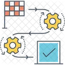 Stages Processing  Icon