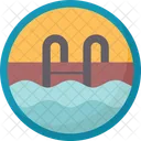 Stair Pool Swimming Icon