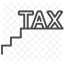 Staircase Tax Tariff Tax Payable Icon