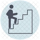 Business Stairs Successful Icon