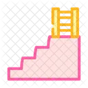 Stairs Ladder Construction Icon