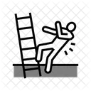 Stairs Fall Man Icon