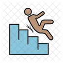Stairs Accident Stairs Man Icon