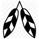 Stammes Blatt Feder Stammes Symbol Symbol