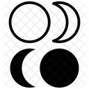 Stammesmond Mondphasen Monddesign Symbol