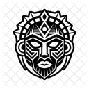 Stammesgott Gottesmaske Stammes Symbol
