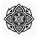 Stammesharmonie Geometrisches Motiv Stammes Symbol
