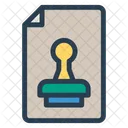 Stamp File Approved Icon