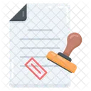 Stamp Approval Validation Icon