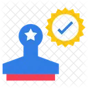 American Stamp Approved Stamp Check Mark Icon