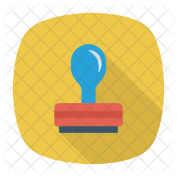 Stamp Icon - Download in Flat Style