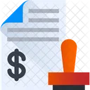 Stamp Finance Document Approved Icon