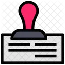 Stamp Approved Cheque Icon