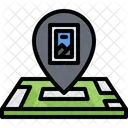 Stamp Location Pin Icon