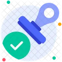 Stamp Approved Badge Icon
