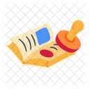 Stamp Book Document Icon
