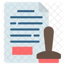 Stamp Legal Document Icon