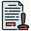 Stamp Legal Document Icon